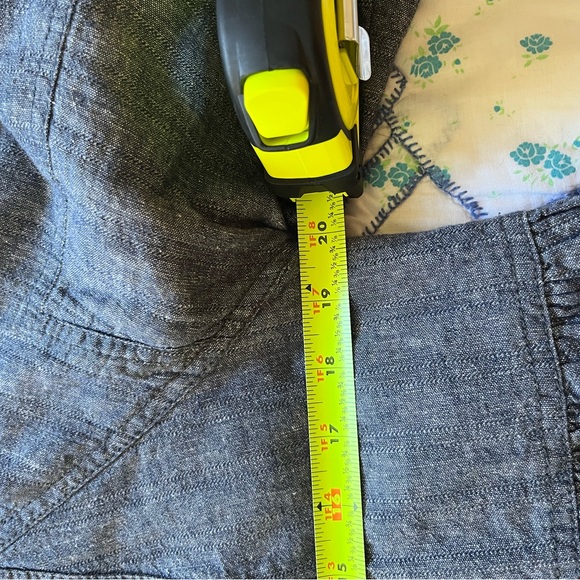 Free People Navy Button-Up Blouse - Picture 6 of 7